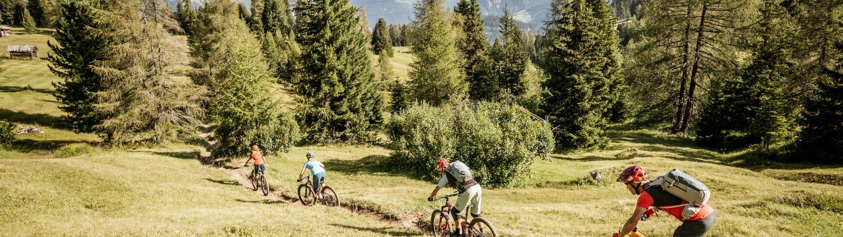 Enduro biking on the Reschen Pass